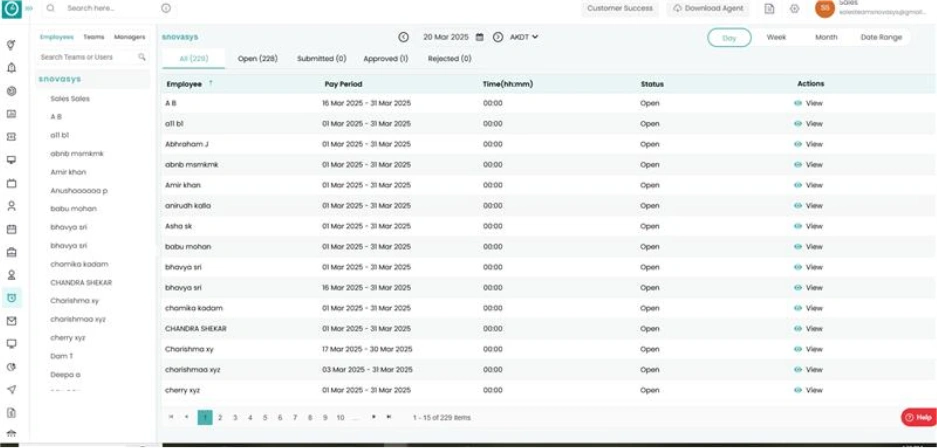Timesheet Approval & Invoice Generation