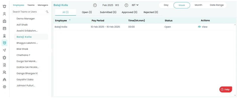 Timesheet Approval & Invoice Generation